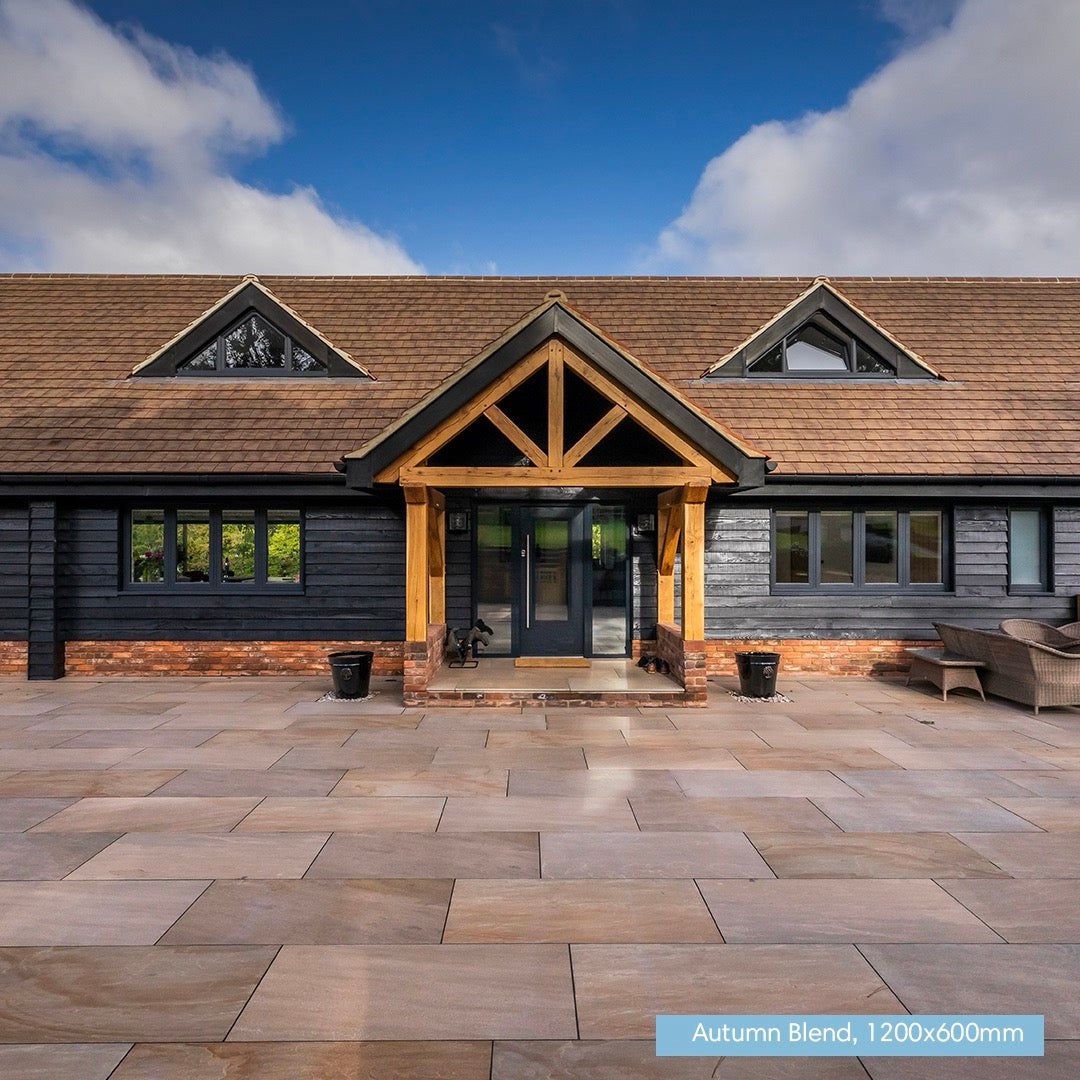 1200x600 slabs | porcelain tiles | outdoor porcelain paving | porcelain slabs | beige porcelain tiles | beige paving | paving slabs | rectangle pavers | 1200x600 | multicolour paving