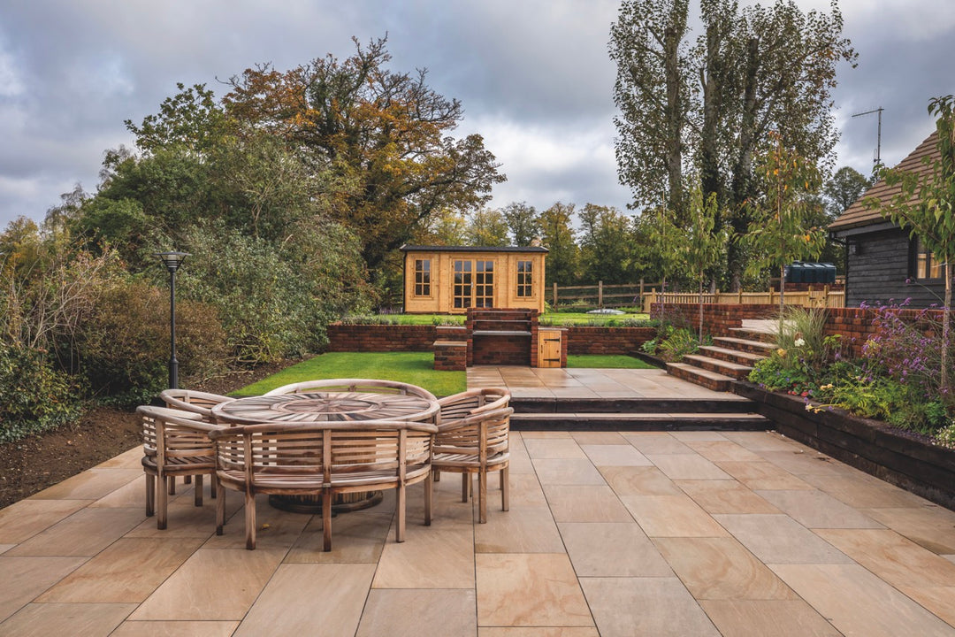 1200x600 slabs | porcelain tiles | outdoor porcelain paving | porcelain slabs | beige porcelain tiles | beige paving | paving slabs | rectangle pavers | 1200x600 | multicolour paving