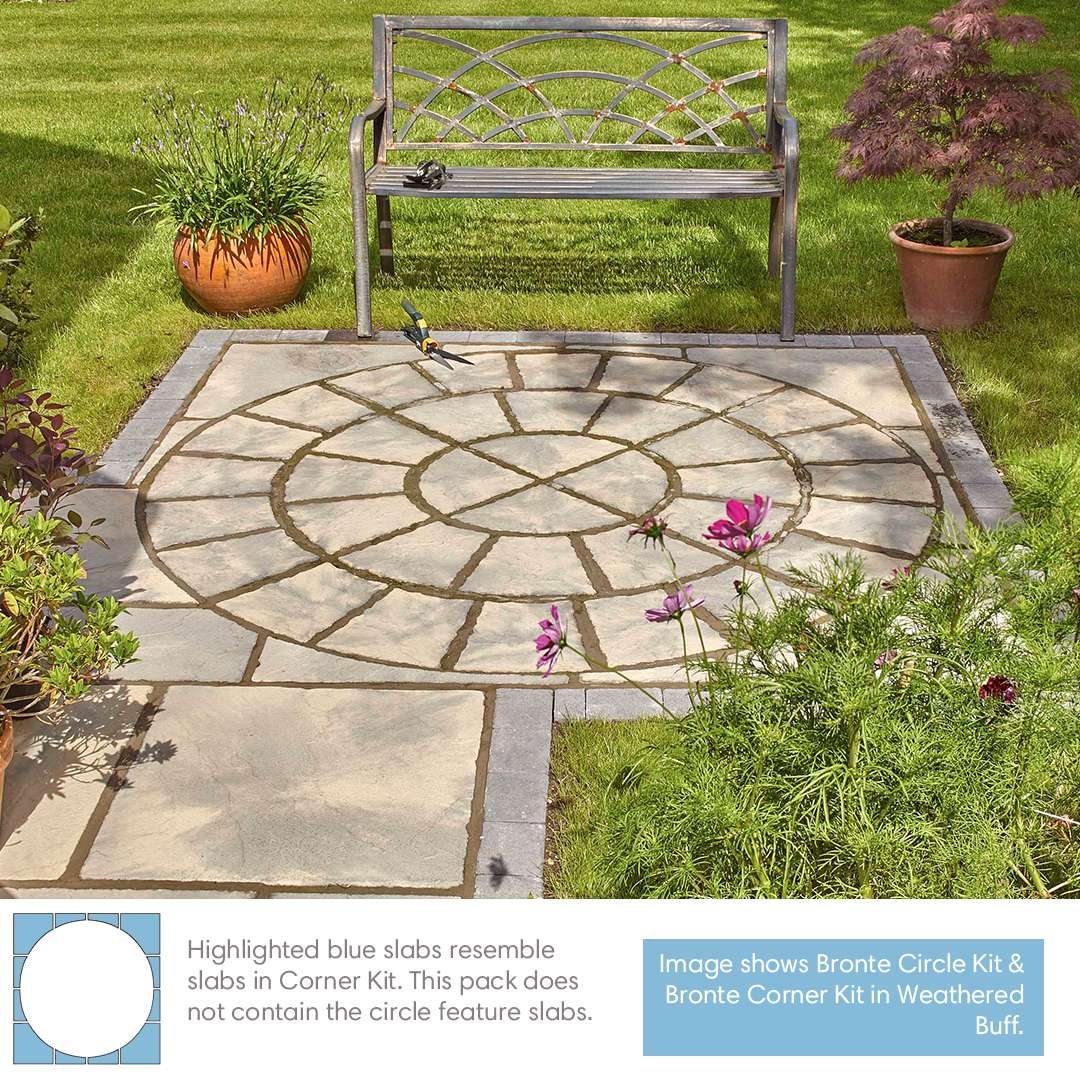 paving; garden circle; paving slabs; garden features; patio slabs