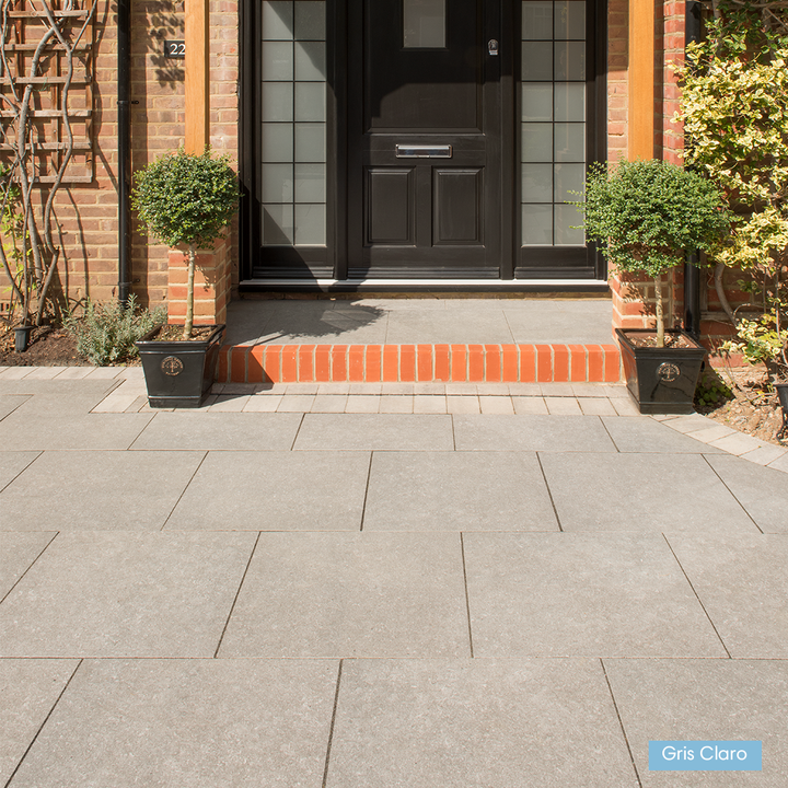 GeoCeramica® Bluestone Light Grey Driveway Porcelain Slabs | 600 x 600mm