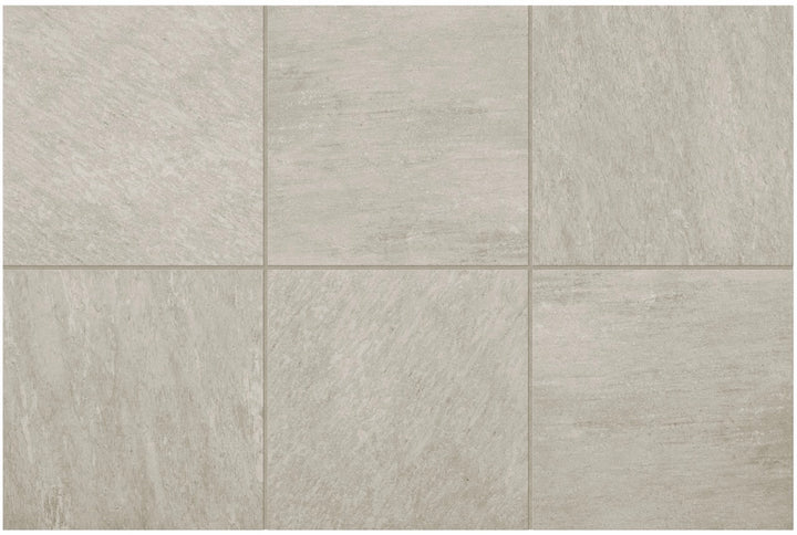 GeoCeramica® Fiordi Light Grey Porcelain Slabs | 600 x 600mm