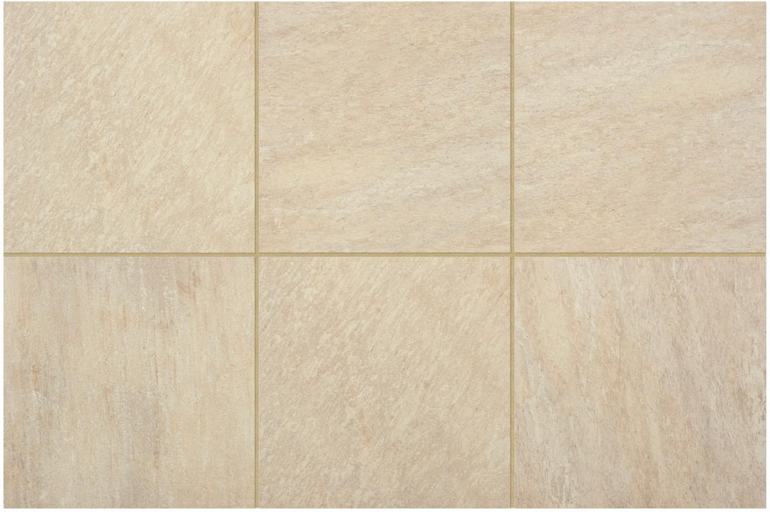 GeoCeramica® Fiordi Beige Driveway Porcelain Slabs | 600 x 600mm