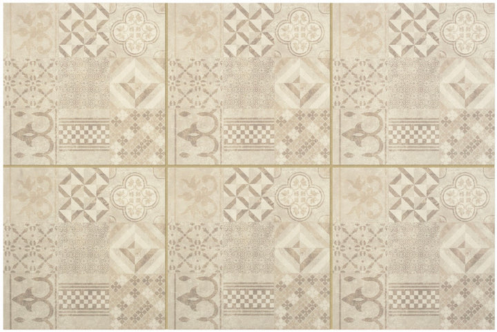 GeoCeramica® Mosaic Beige Porcelain Slabs | 600 x 600mm