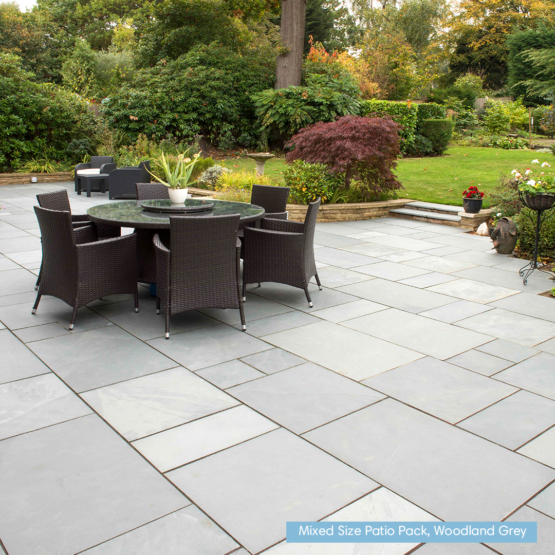 Riven Slate Natural Stone Paving: Patio Pack